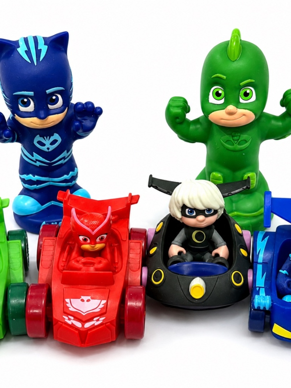PJ Masks Catboy Gekko Luna Girl Vehicle Toy Lot